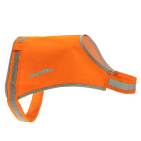 Lite Dog Vest XLarge Size Coverage to Mid Back Reflective Hi Visibility Blaze Orange Fluorescent Fabric Helps to Keep Them in Sight and Safe On a
